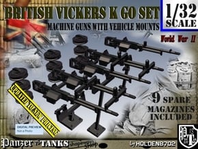 1/32 Vickers K GO Set001 in Tan Fine Detail Plastic