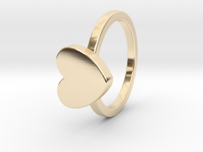 Heart Ring Size 4 in 14K Yellow Gold