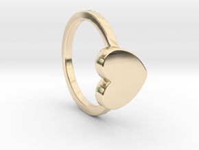 Heart Ring Size 4.5 in 14K Yellow Gold