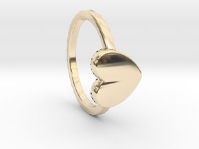 Heart Ring Size 6 in 14K Yellow Gold