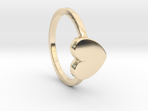 Heart Ring Size 6.5 in 14K Yellow Gold