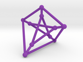 Petersen Graph with Ghost Symmetry in Purple Processed Versatile Plastic