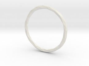 Poly Ring in White Natural Versatile Plastic