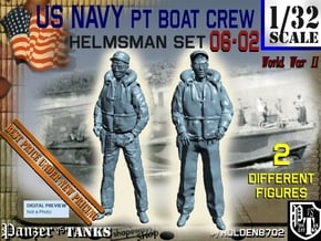 1-32 USN PT Boat Helmsman Set 06-02 in Smooth Fine Detail Plastic