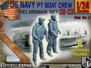 1/24 USN PT Boat Helmsman Set 06-03 in White Natural Versatile Plastic