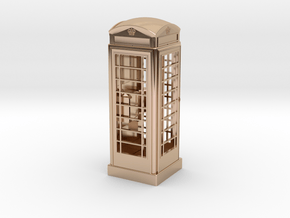 K6 Telephone Box (10cm) in 14k Rose Gold