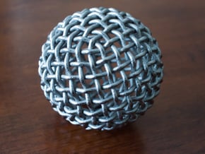 Single Stranded 320 Facet Globe Knot in Polished Nickel Steel