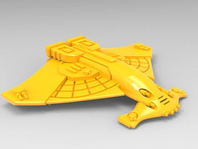 Harbinger class cruiser in Yellow Processed Versatile Plastic: Small