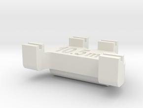 HOn3 Track Gauge - Code 70 in White Natural Versatile Plastic