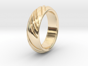 Swirly Ring in 14k Gold Plated Brass: 8 / 56.75