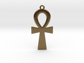 Ankh Pendant .8" in Natural Bronze