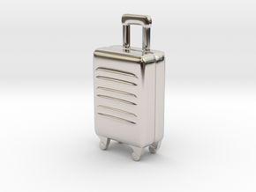 Customizable Trolley pendant-Ciondolo trolley pers in Rhodium Plated Brass