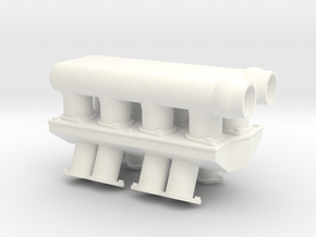 Brodix 1/12 509 Turbo Intake 2 in White Processed Versatile Plastic