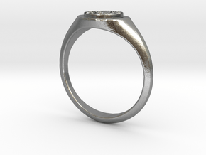 NTUA Female Ring in Natural Silver