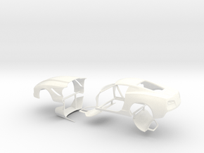 1/24 2014 Pro Mod Vette No Scoop Sep Doors And Hoo in White Processed Versatile Plastic