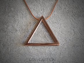 Wire ::: Triangle Pendant ::: v.01 in 14k Rose Gold Plated Brass
