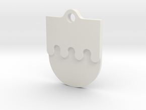 Crownsguard Pendant in White Natural Versatile Plastic