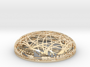 Brooch - Hairpin Node in 14K Yellow Gold