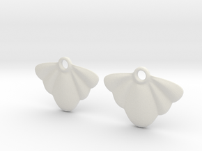 Seashell Earring Set in White Natural Versatile Plastic