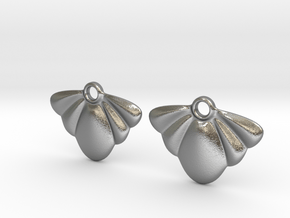 Seashell Earring Set in Natural Silver