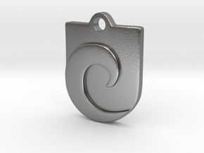 Waveguard Pendant in Natural Silver