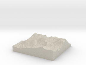Model of Mount Tyndall in Natural Sandstone
