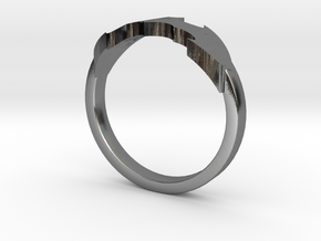 BATRING Size 9 in Polished Silver