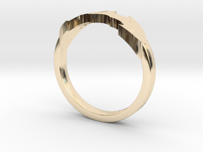BATRING Size 9 in 14k Gold Plated Brass