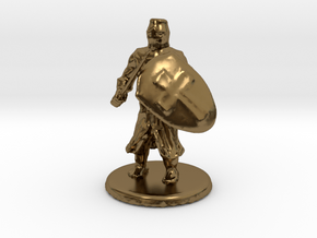 Medieval Knight in Polished Bronze