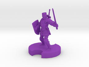 Medieval Knight 2 in Purple Processed Versatile Plastic