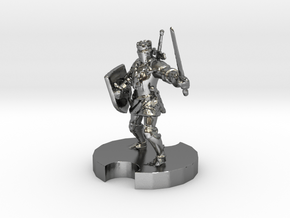 Medieval Knight 2 in Polished Silver