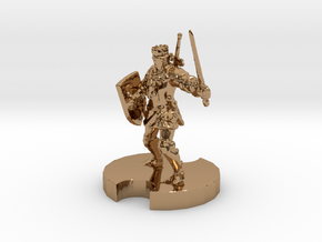 Medieval Knight 2 in Polished Brass