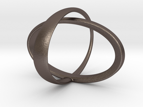 Orbit bracelet in Polished Bronzed Silver Steel