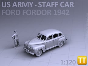American Staff Car 1942 - (1:120) TT in Smooth Fine Detail Plastic