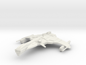 Romulan FireWind Class  WarDestroyer in White Natural Versatile Plastic