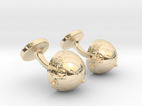 R2-D2 Cufflinks in 14k Gold Plated Brass