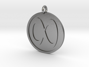 Infinity Pendant in Natural Silver