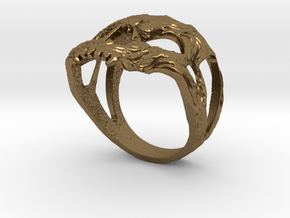 Ring skull in Natural Bronze: 7.75 / 55.875