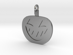 Jack-O-Lantern Pendant in Natural Silver