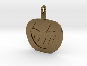 Jack-O-Lantern Pendant in Natural Bronze