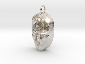 JoJo' s Bizarre Adventure Stone Mask in Rhodium Plated Brass