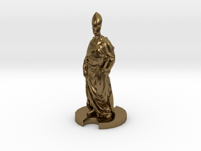 Medieval Bishop (4) in Polished Bronze