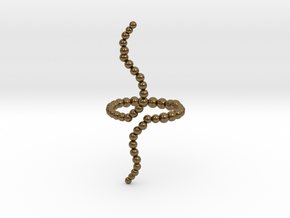 Wave Ring in Polished Bronze: 6 / 51.5