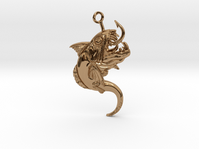 Innsmouth Critter Keychain in Polished Brass