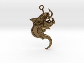 Innsmouth Critter Keychain in Polished Bronze