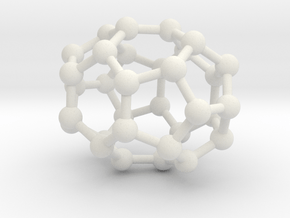 0012 Fullerene c32-3 d3d in White Natural Versatile Plastic