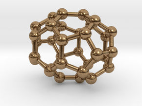 0012 Fullerene c32-3 d3d in Natural Brass