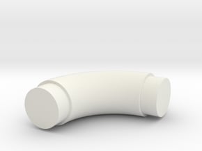 Elbow-8 in White Natural Versatile Plastic