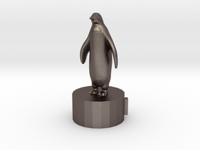 Penquin Pawn in Polished Bronzed Silver Steel