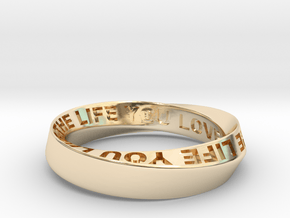 Live The Life You Love - Mobius Ring 4.5mm band in 14K Yellow Gold: 5.75 / 50.875